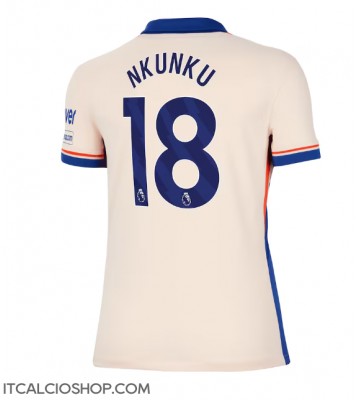 Chelsea Christopher Nkunku #18 Seconda Maglia Femmina 2024-25 Manica Corta